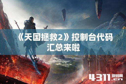 《天国拯救2》控制台代码汇总来啦